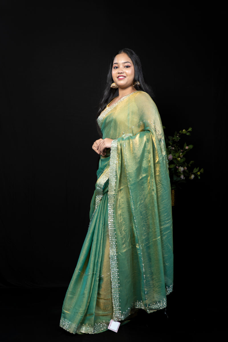 Rich Jewel Tone frendy Silk Saree Collection with Woven Border & Zari Work | Party Wear Saree