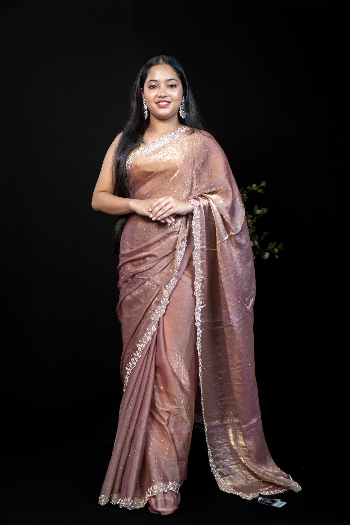 Frendy Saree with Delicate Stone Work — Available in 3 Colours