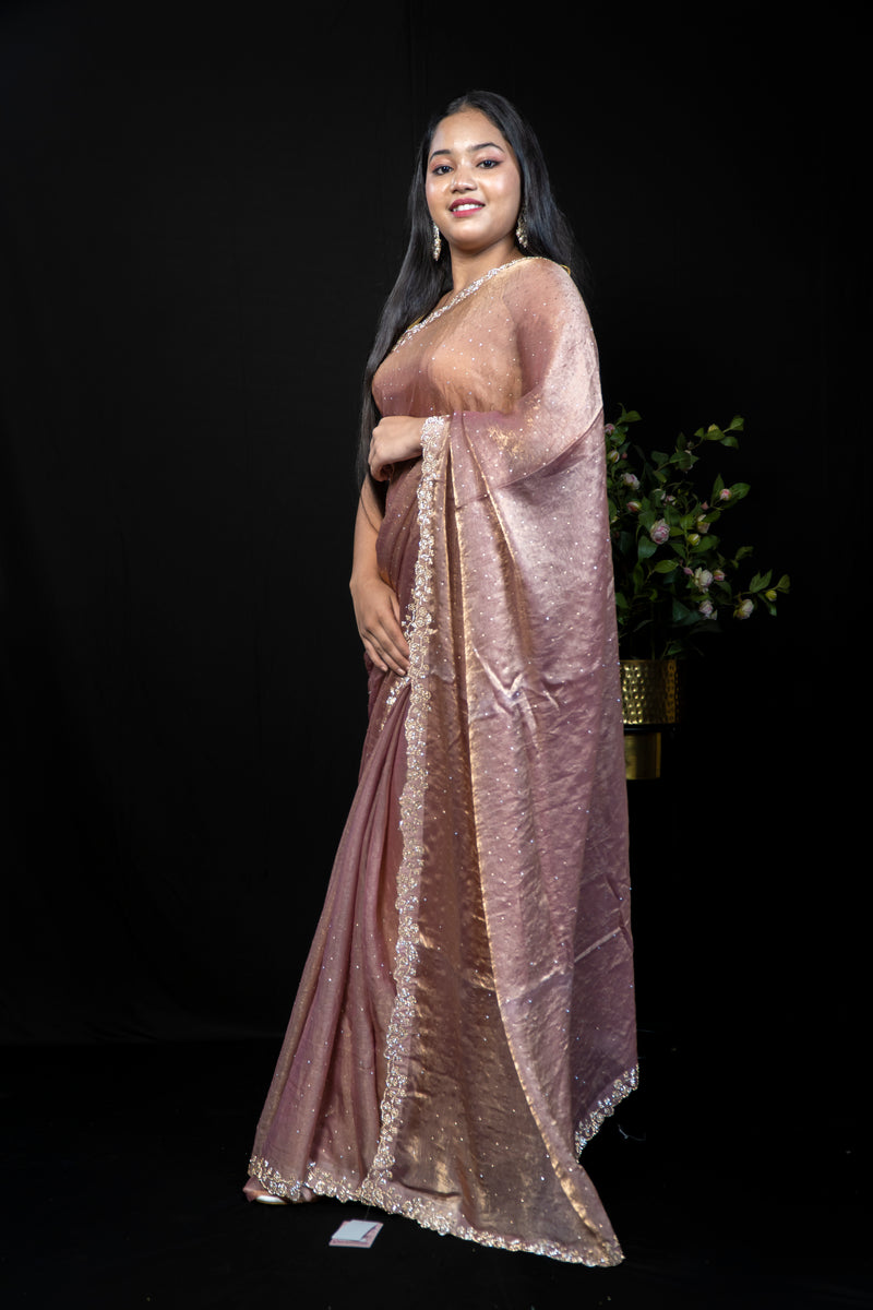 Frendy Saree with Delicate Stone Work — Available in 3 Colours