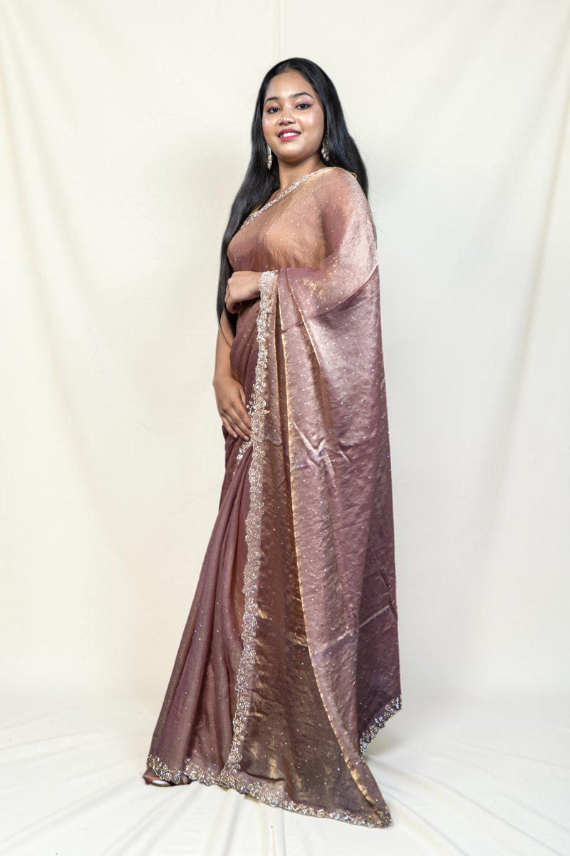 Frendy Saree with Delicate Stone Work — Available in 3 Colours