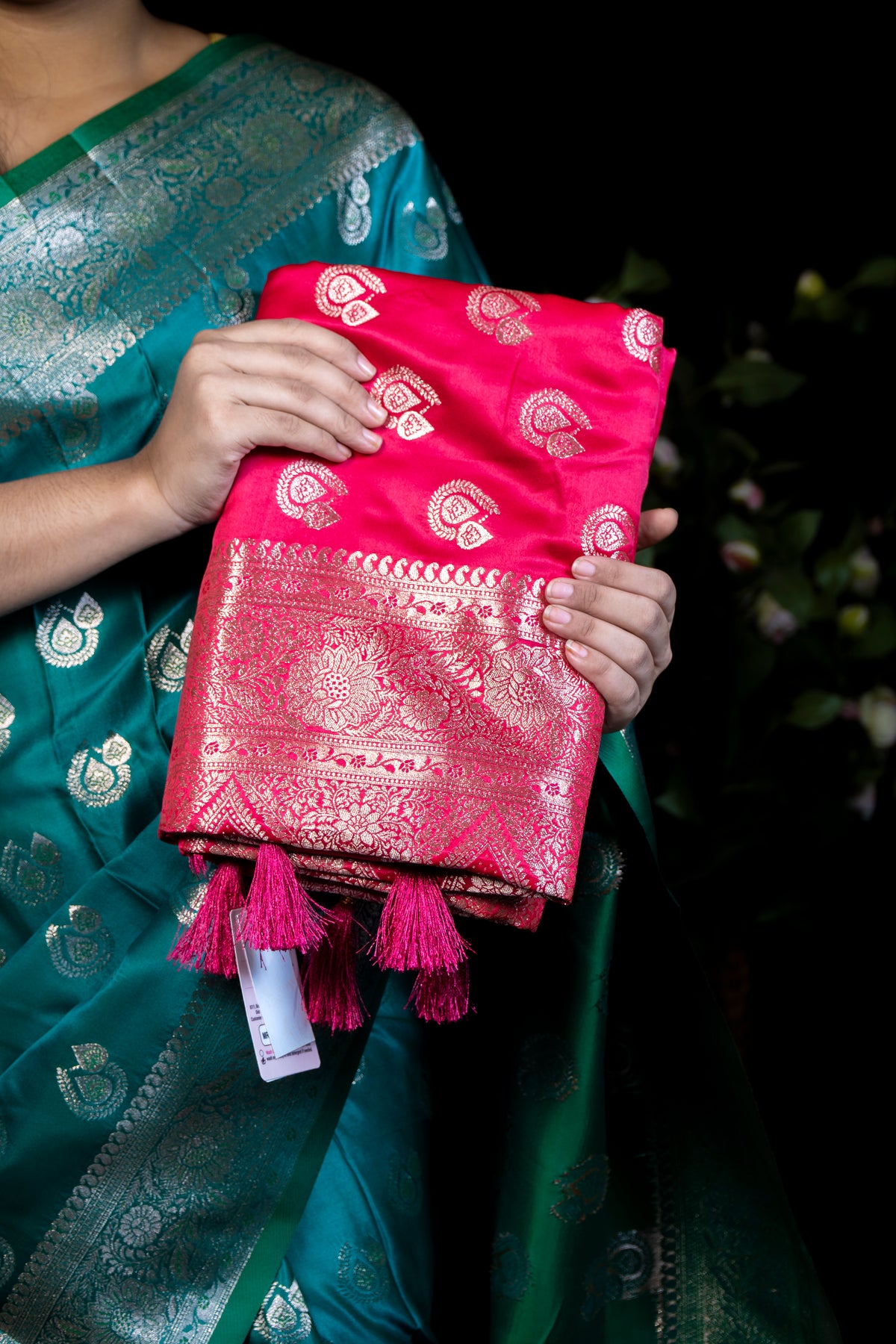 Mashru Silk Saree with Full-Body Zari Work