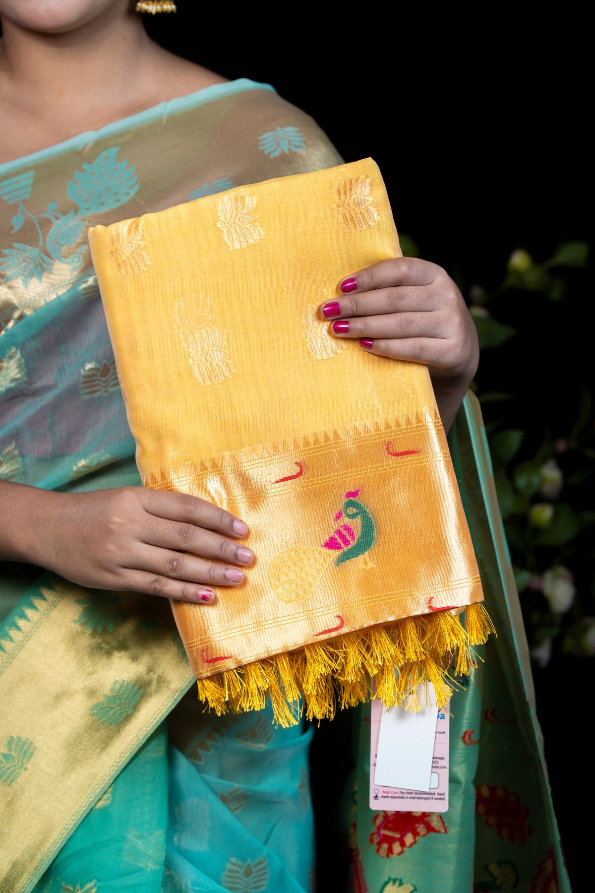 Elegant Paithani Silk Saree with Intricate Zari Pallu