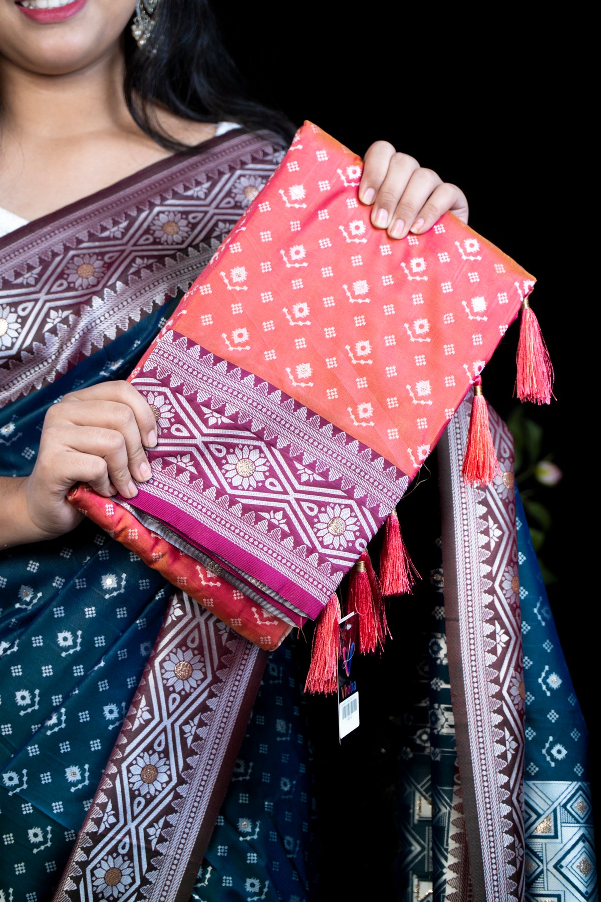 Pochampalli Silk Saree with Blouse Piece