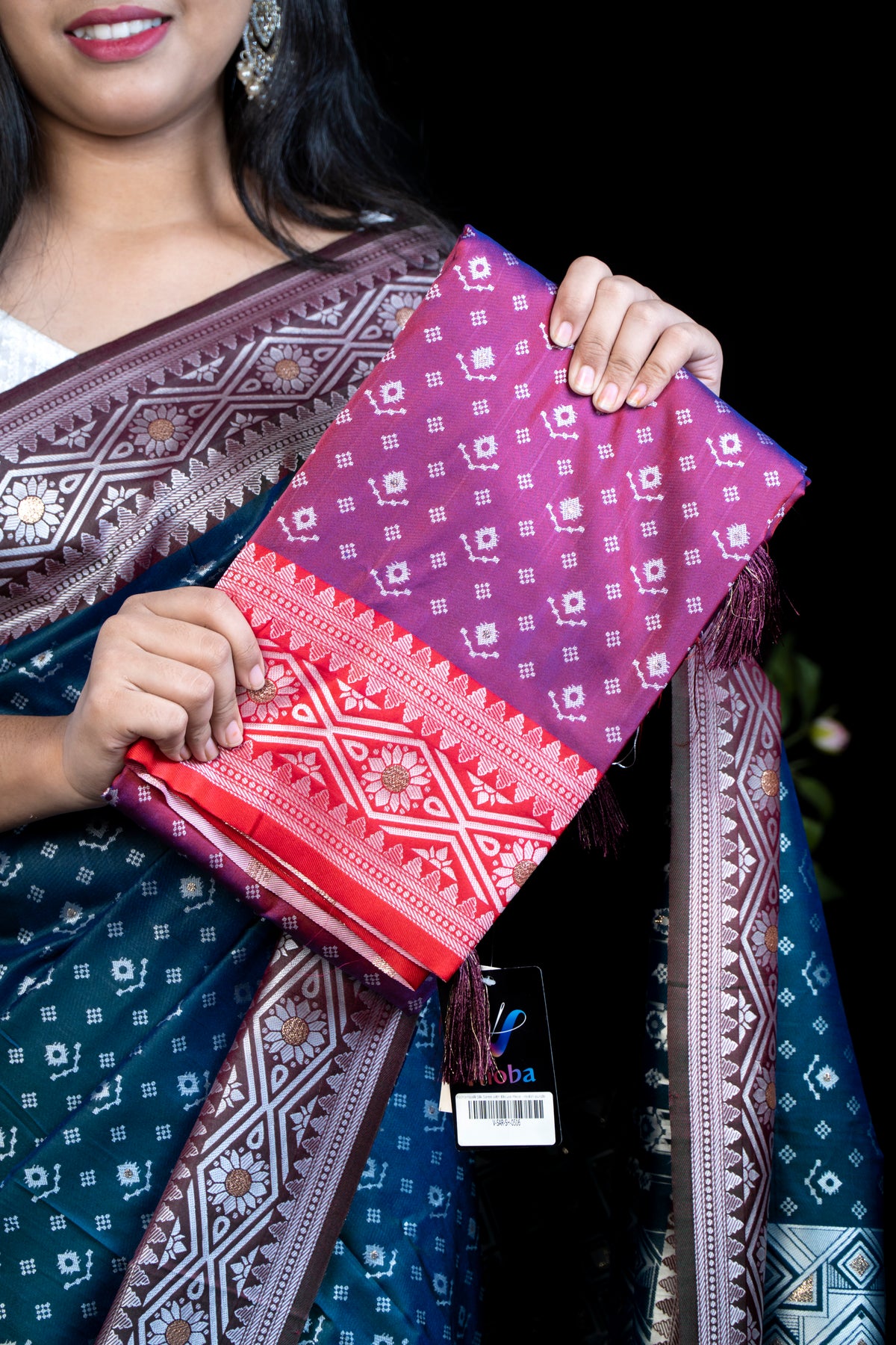 Pochampalli Silk Saree with Blouse Piece