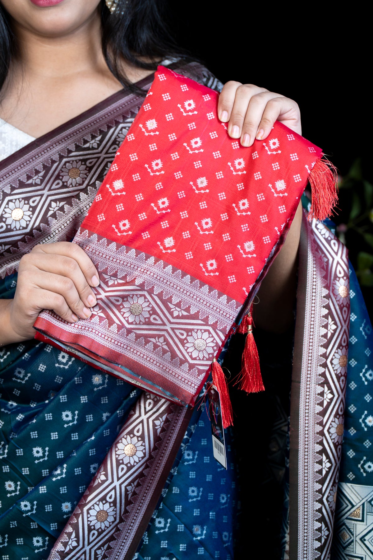 Pochampalli Silk Saree with Blouse Piece
