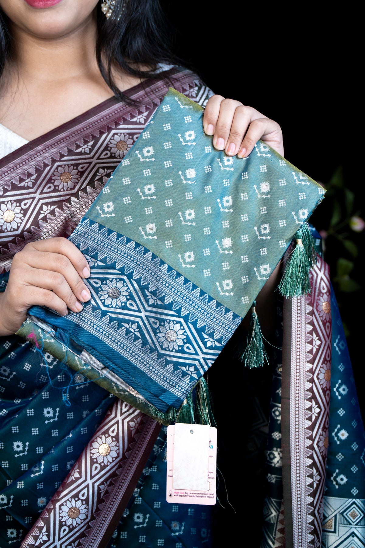 Pochampalli Silk Saree with Blouse Piece