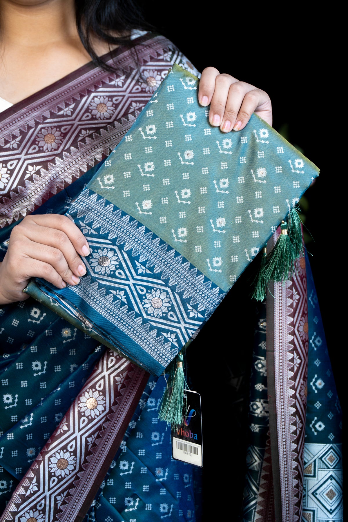 Pochampalli Silk Saree with Blouse Piece