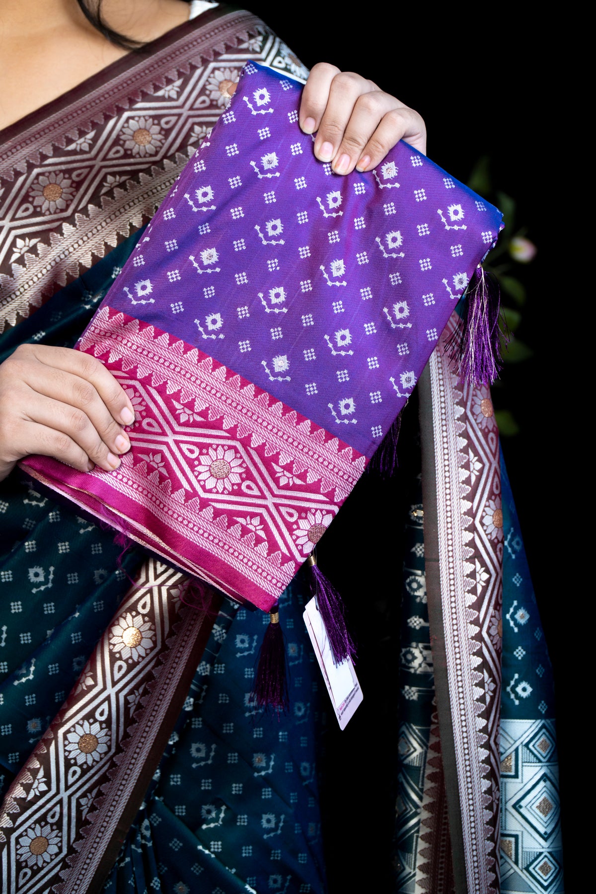 Pochampalli Silk Saree with Blouse Piece