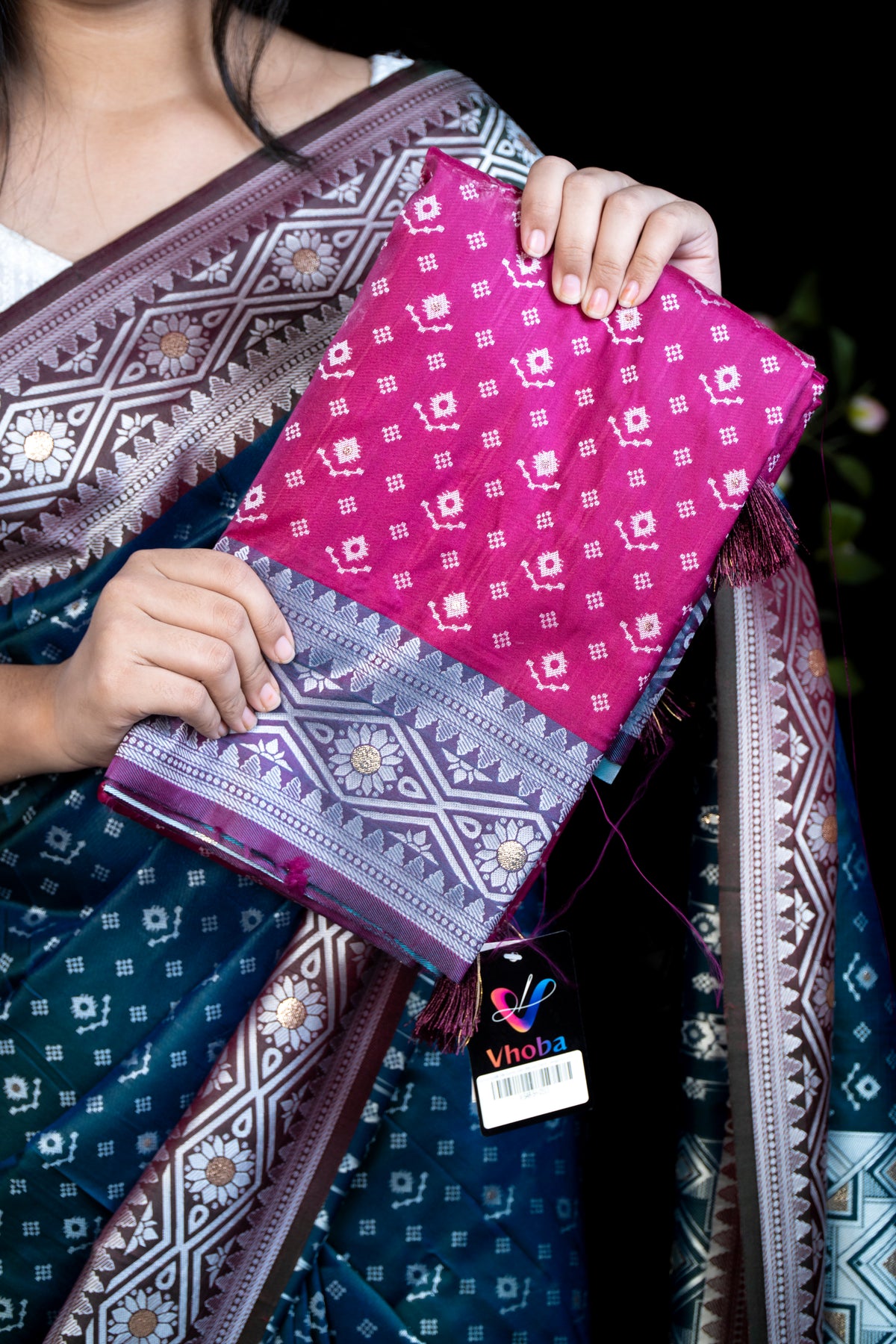 Pochampalli Silk Saree with Blouse Piece