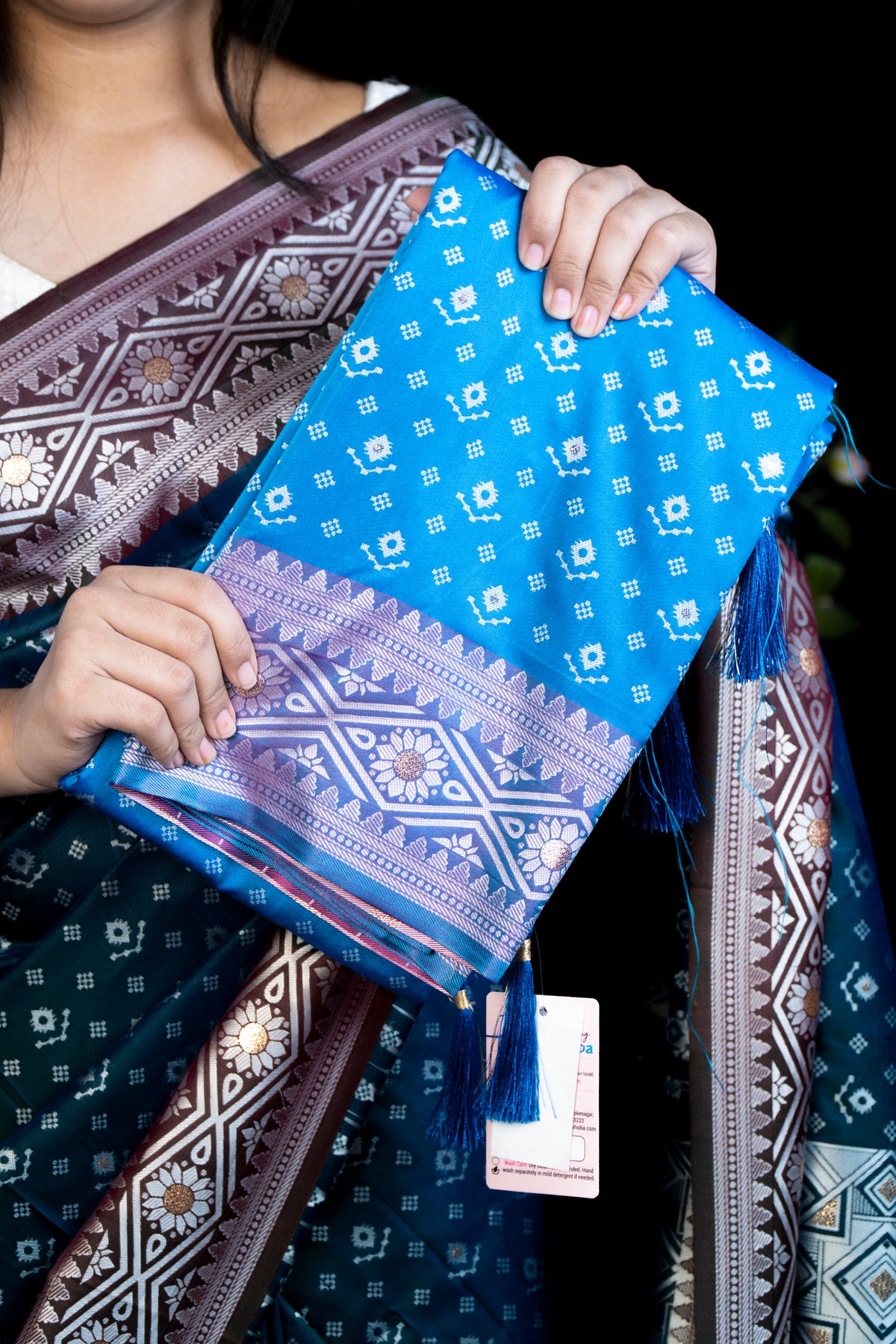 Pochampalli Silk Saree with Blouse Piece