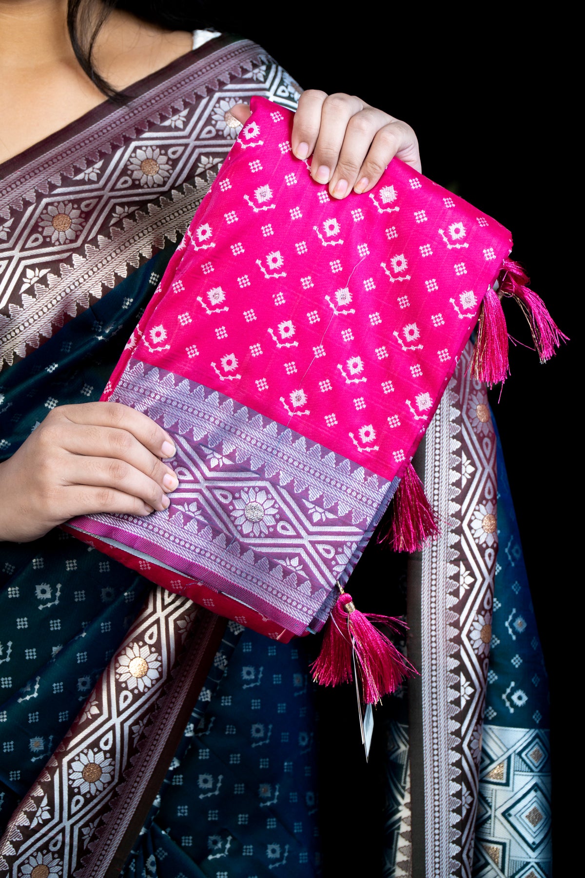 Pochampalli Silk Saree with Blouse Piece