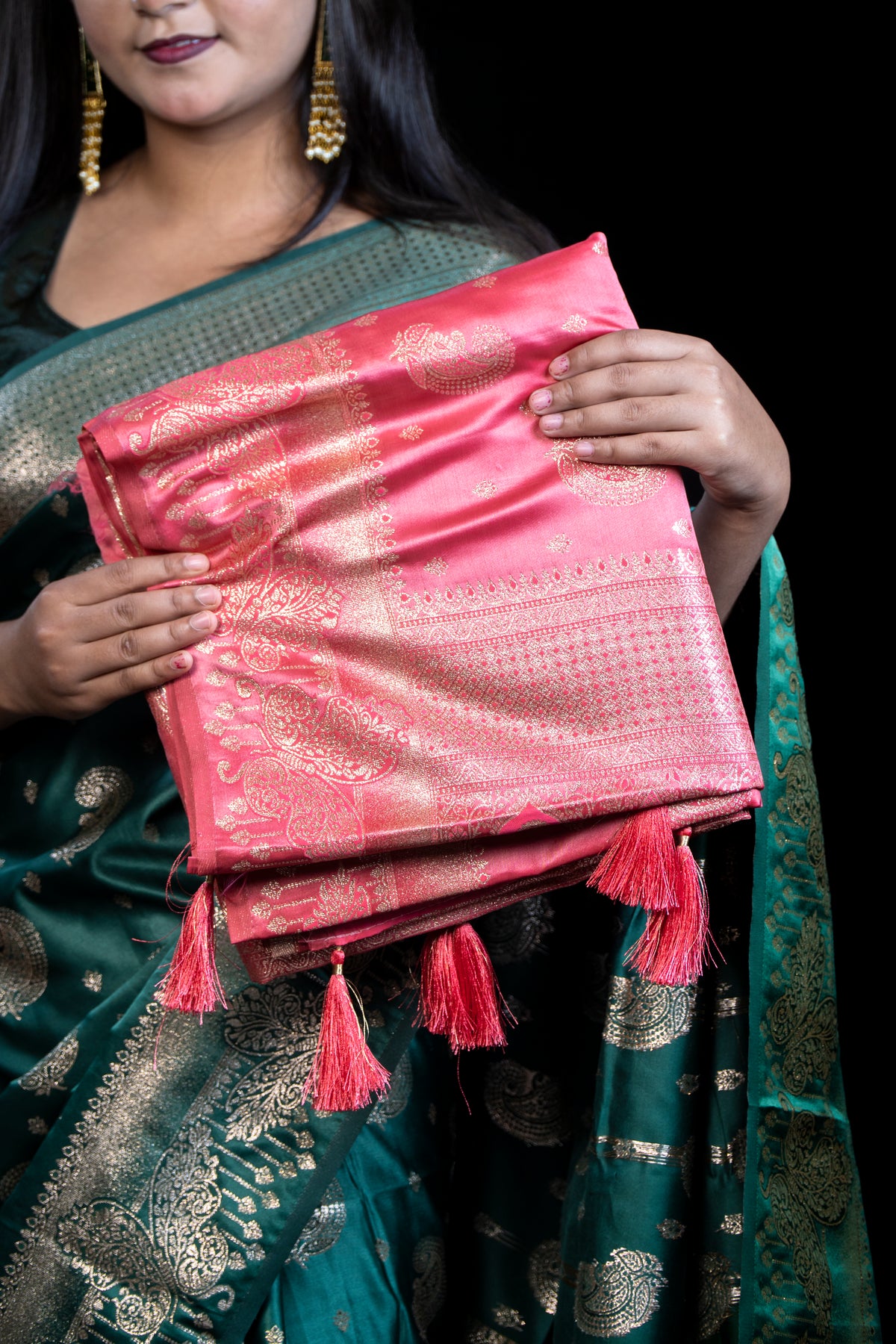 Rich Zari Woven Silk Saree with Matching Blouse