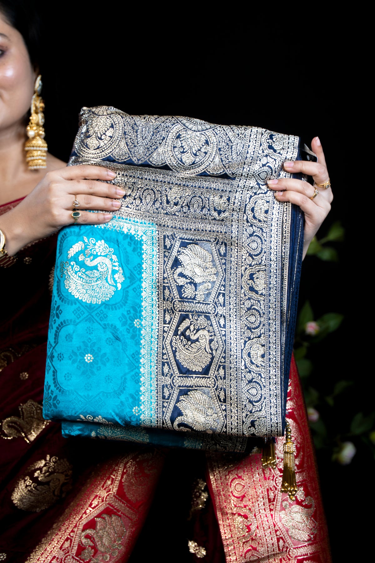 Mashru Zardosi Silk Saree with Premium Stone Work