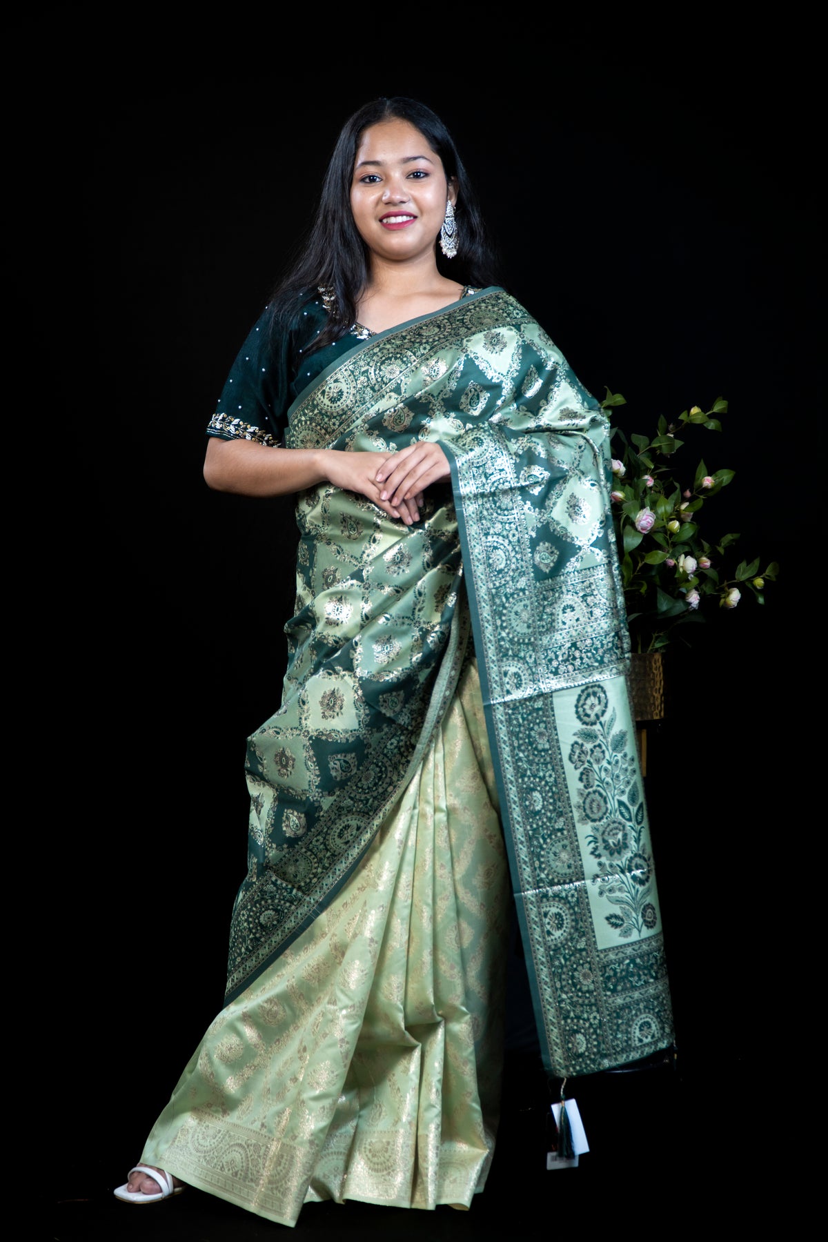 Elegant Rangkart Woven Silk Saree with Rich Gold Zari Work